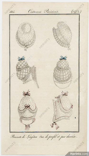 Le Journal des Dames et des Modes 1815 Costume Parisien N°1472