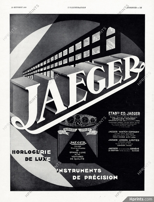 Jaeger 1930 Horlogerie de Luxe, Factory