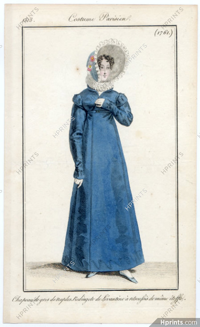 Le Journal des Dames et des Modes 1818 Costume Parisien N°1761