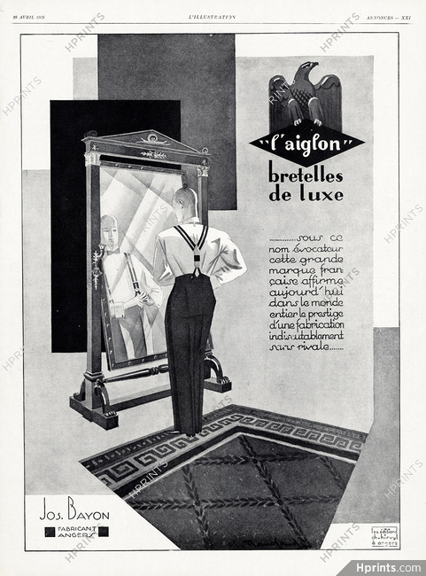 L'Aiglon (Men's Suspenders) 1929 Art Deco