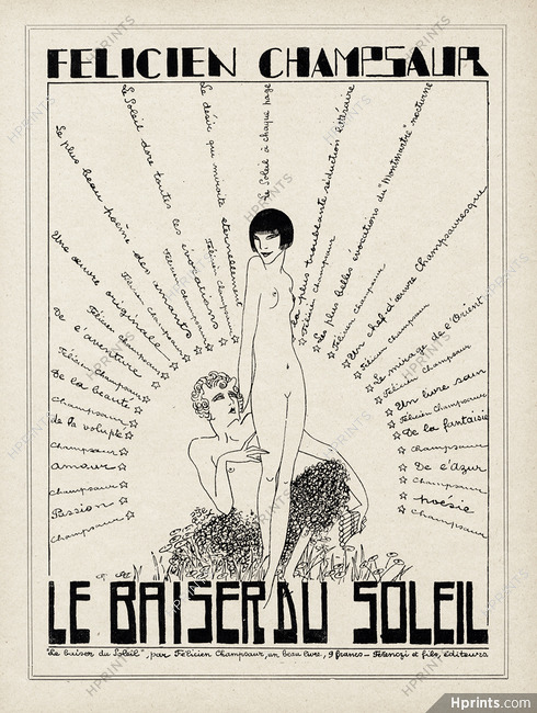 Félicien Champsaur 1926 Le Baiser du Soleil, Jaquelux
