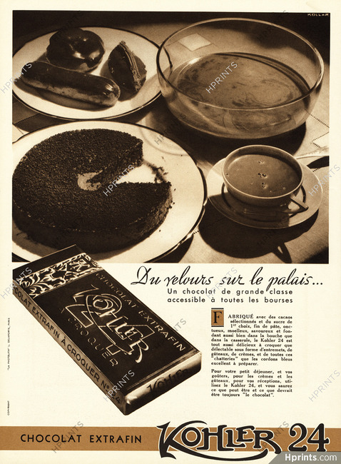 Kohler (Chocolates) 1935
