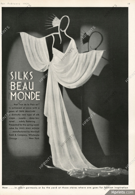 Marshall Field & Company 1931 Silks Beau Monde