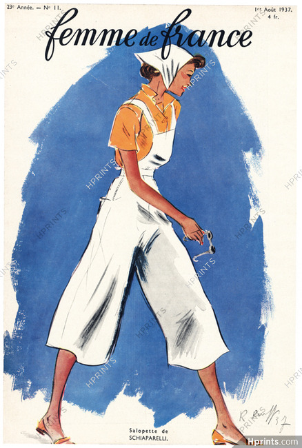 Schiaparelli 1937 Salopette, R. Rouff