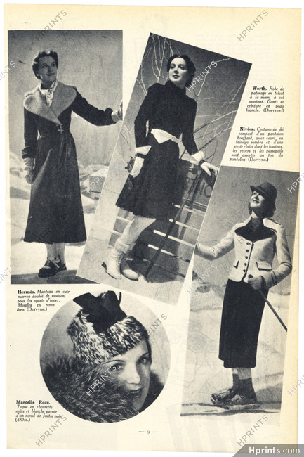 Hermès, Worth 1937 Sports d'hiver, Photos Dorvyne