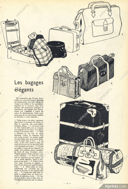 Les Bagages Elégants 1937