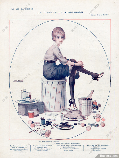 Léo Fontan 1916 "La dinette de Mimi-Pinson" Midinette