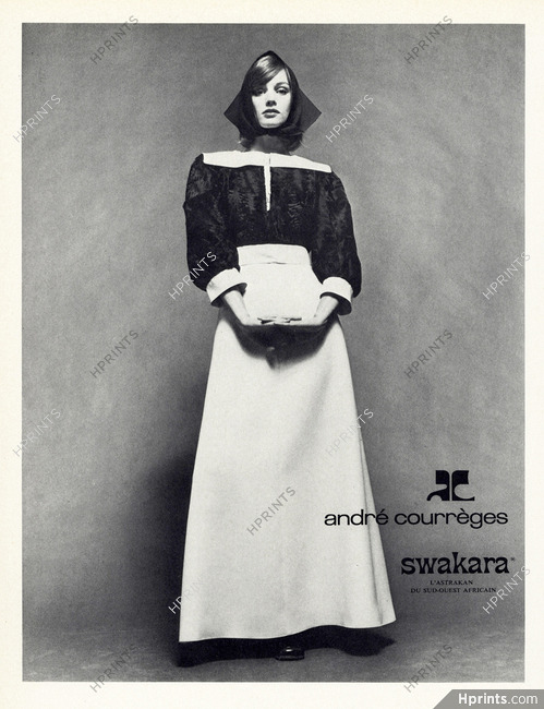Courrèges 1973 Swakara astrakan