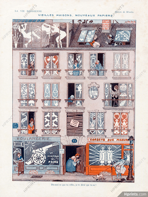 Miarko 1918 "Vieilles maisons, Nouveaux papiers" Shop Windows