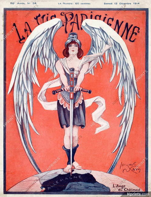 Jacques Nam 1914 L'Ange du Châtiment, La Vie Parisienne Cover