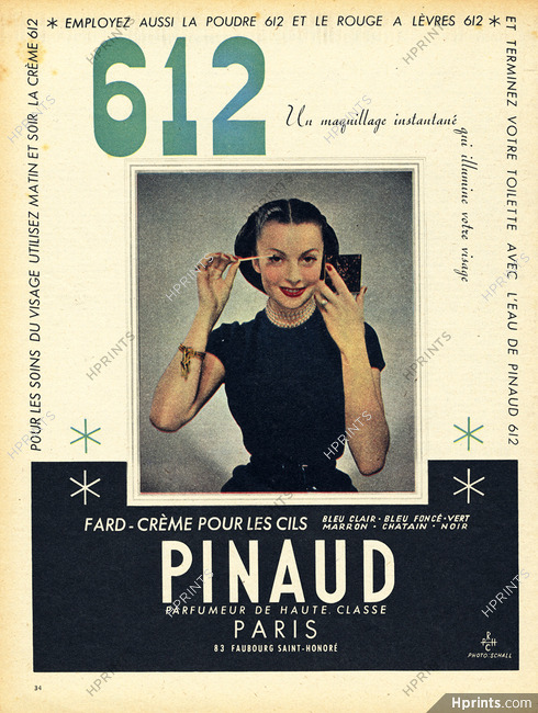 Pinaud (Cosmetics) 1950 Fard-crème cils