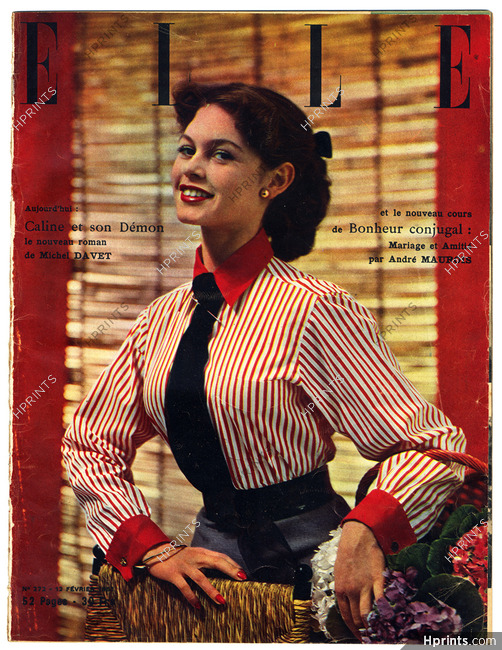 Elle n°272 1951 Brigitte Bardot, magazine, 32 pages
