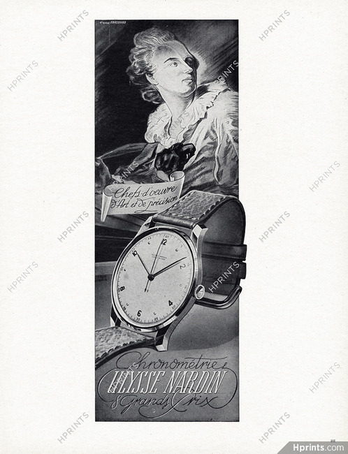 Ulysse Nardin (Watches) 1948 d'après Fragonard
