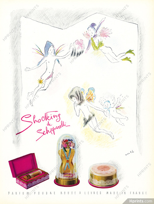 Schiaparelli (Perfumes) 1938 Shocking, Marcel Vertès