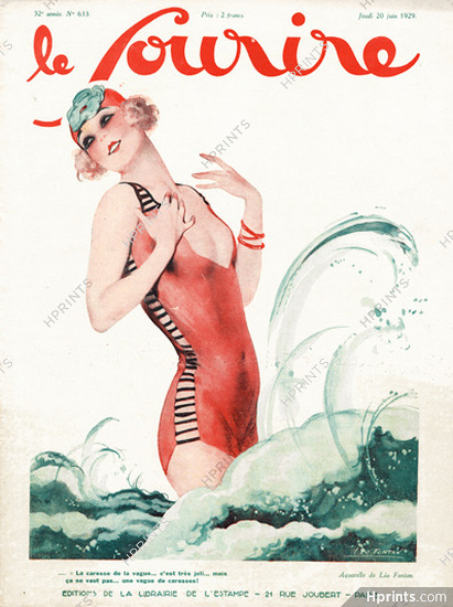 Léo Fontan 1929 Bathing Beauty, Le Sourire