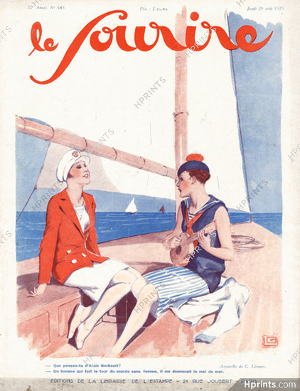 Léonnec 1929 Sailors, Alain Gerbault