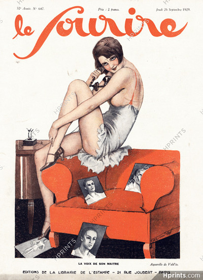 Vald'es 1929 "La Voix de son Maître", Babydoll, Telephone