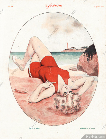 Maurice Pépin 1929 Bathing Beauty