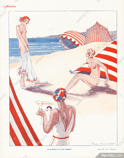 Pierre Hérault 1929 Nudism, Beach