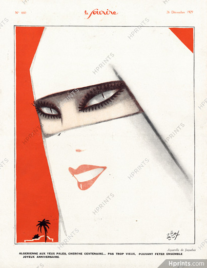 Algérienne aux yeux pâles, 1929 - Jaquelux Algerian