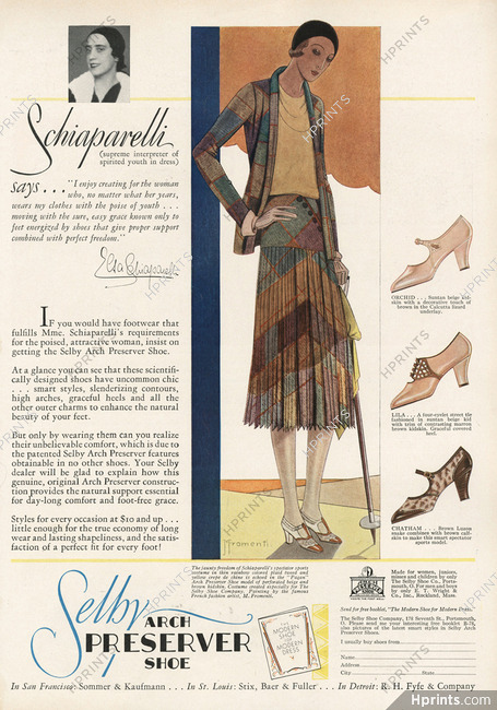Schiaparelli (Couture) 1930 Selby (Shoes) Marcel Fromenti, Portrait, Elsa Schiaparelli