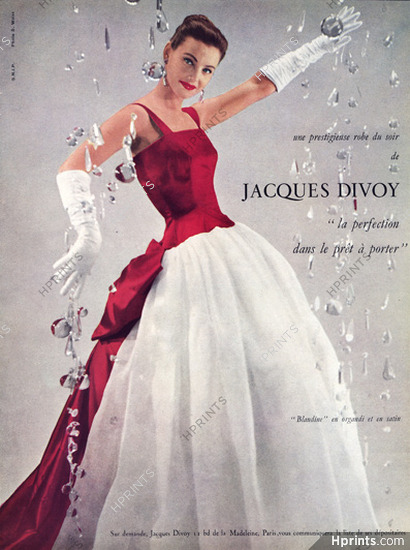 Jacques Divoy 1956 Evening Dress, Photo Sabine Weiss