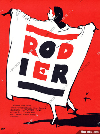 Rodier 1956 René Gruau (with text)