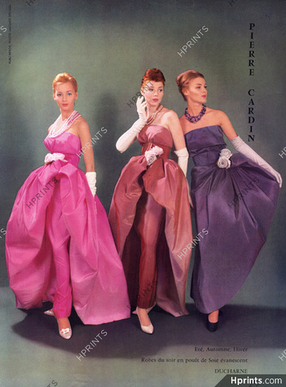 Pierre Cardin 1959 Evening Dresses, Decaux, Ducharne