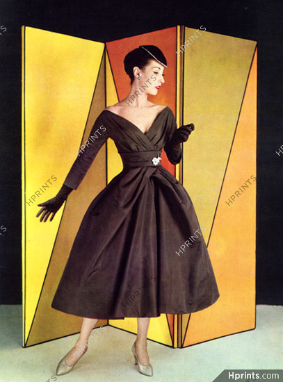 Jacques Heim 1956 Evening Gown