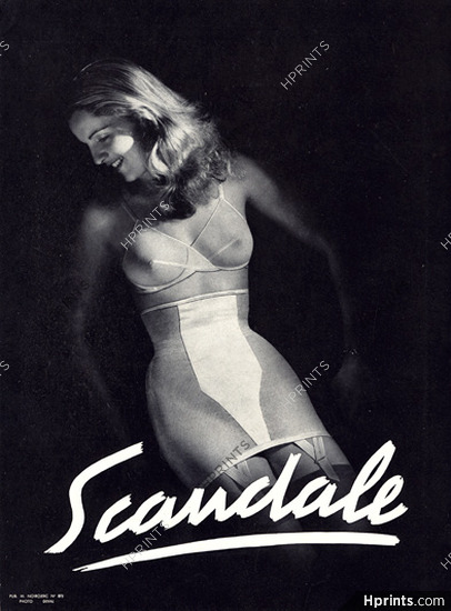 Scandale (Lingerie) 1948 Girdle, Photo Deval