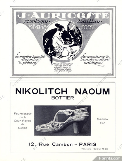 Nikolitch Naoum (Bottier, cour royale de Serbie) 1924