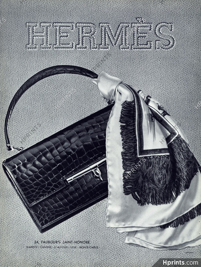 Hermès 1956 Handbag, Scarf