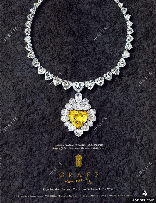 Graff 1997 Necklace and pendant, Yellow diamond