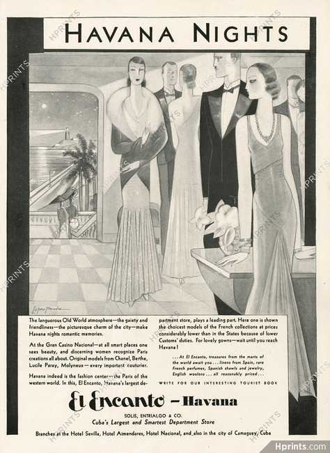 El Encanto (Department Store Havana) 1930 Lopez Mendez, Evening Gown
