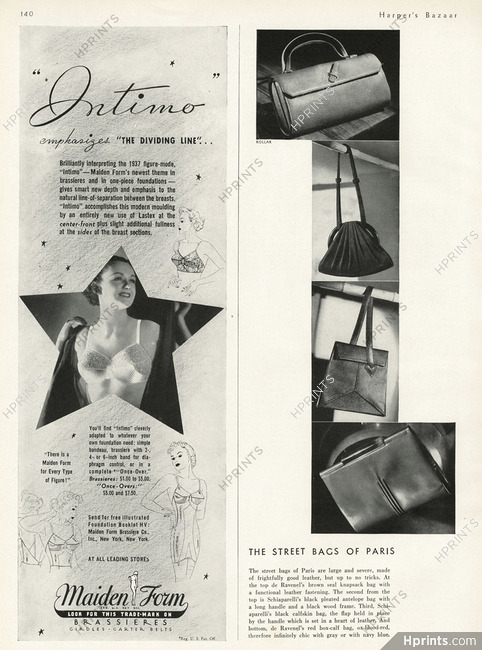 Schiaparelli (Handbags) 1937 Street Bags, Ravenel, Photo Kollar