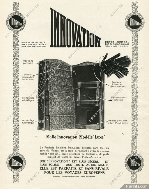 Innovation 1926 Luggage, Modèle Luxe