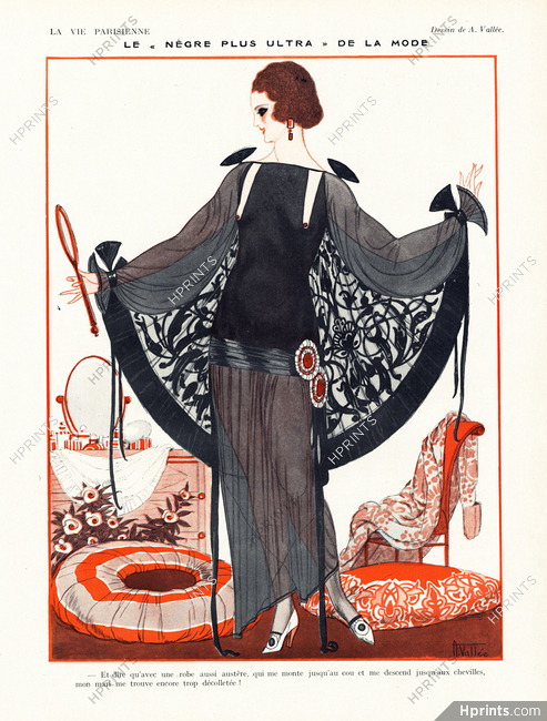 Armand Vallée 1921 Elegant Parisienne Roaring Twenties, Fashion Satire