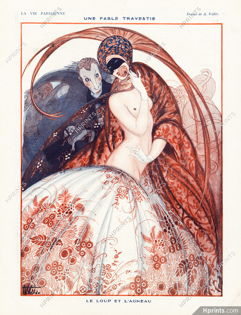 Armand Vallée 1921 Le Loup et l'Agneau, Masquerade ball