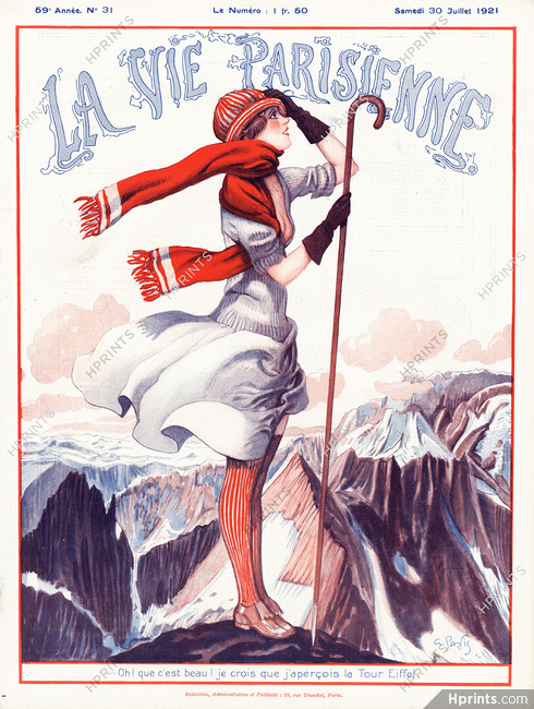 Georges Pavis 1921 Mountaineering, La Vie Parisienne cover