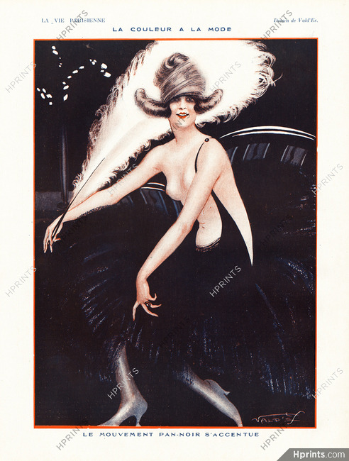 Vald'Es 1921 "La Couleur à la Mode", Le Mouvement Pan-Noir, Black