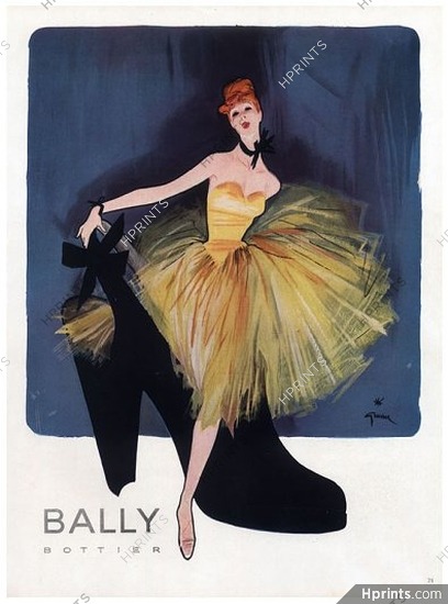 Bally (Shoes) 1947 René Gruau