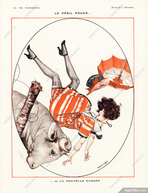 Hérouard 1921 ''Le Péril Rouge... ou La Nouvelle Europe'' stockings
