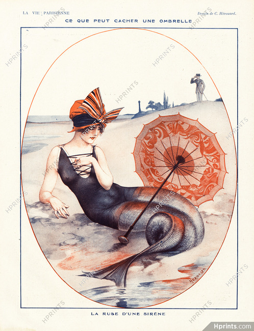 Hérouard 1921 La Ruse d'une Sirène, Mermaid