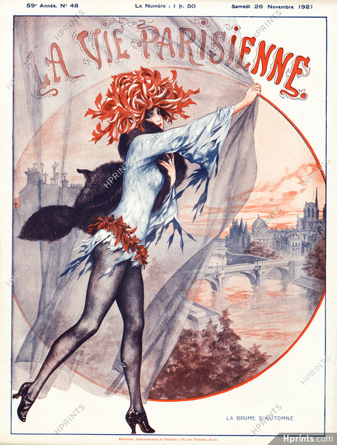Hérouard 1921 La Brume d'Automne, La Vie Parisienne cover
