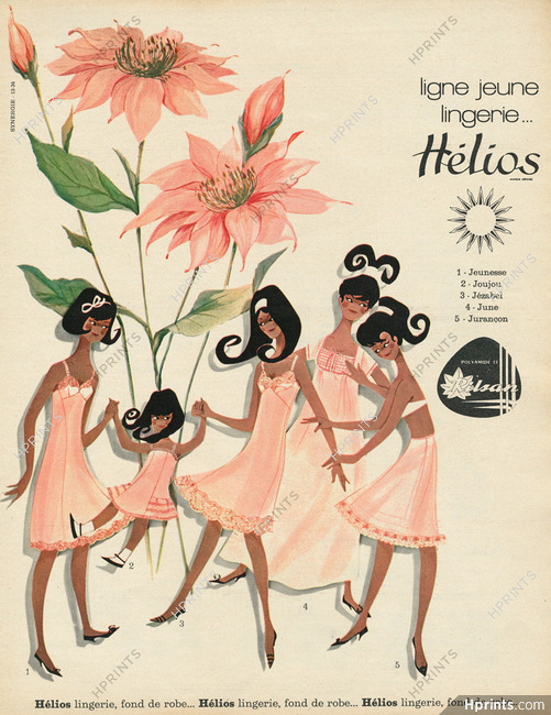 Hélios (Lingerie) 1963 Nightgown