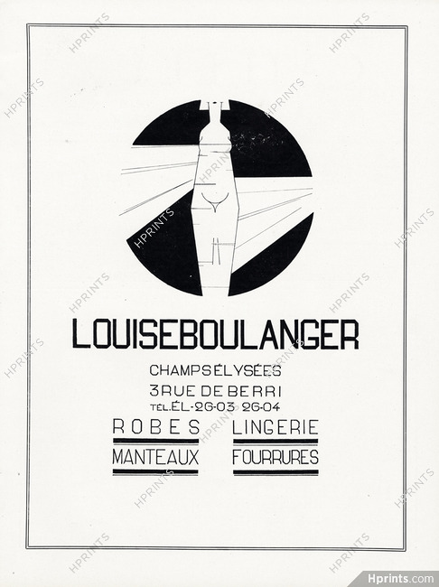 Louiseboulanger 1924 Label Design