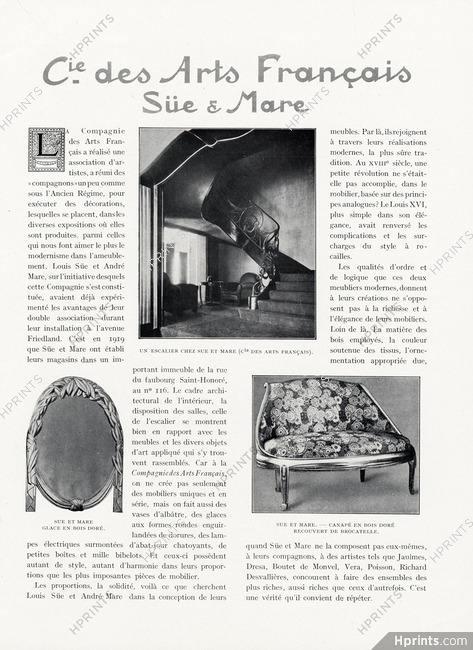Cie des Arts Français - Süe & Mare, 1924 - Decorative Arts Furniture