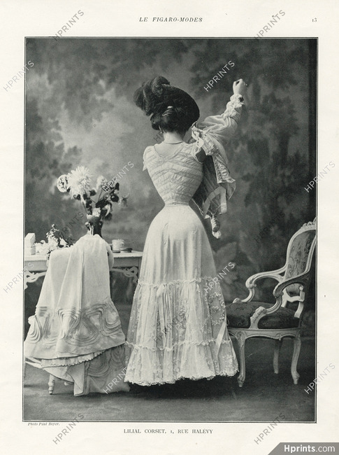 Lilial (Corsetmaker) 1905 Photo Paul Boyer, Embroidery