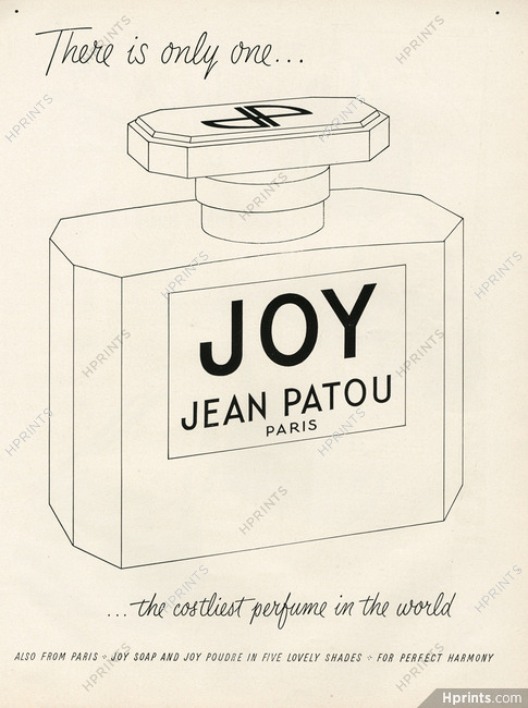 Jean Patou (Perfumes) 1950 Joy