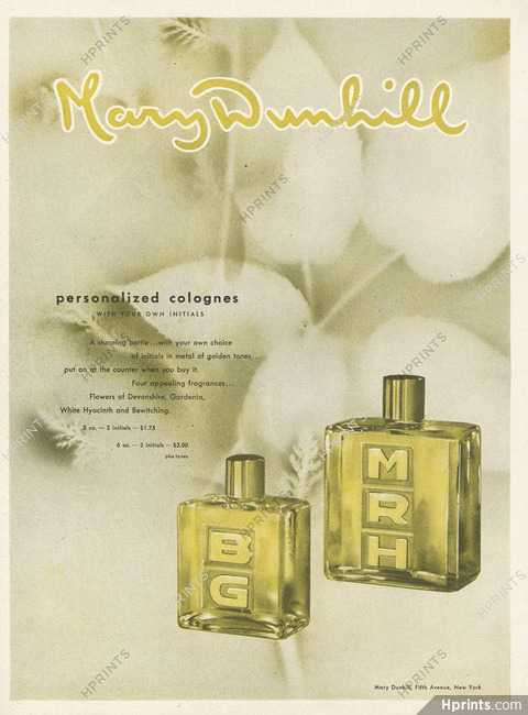 Mary Dunhill (Perfumes) 1947